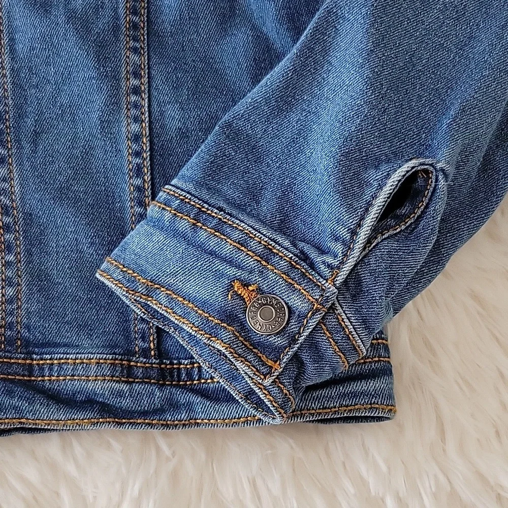 Gymboree Classic Denim Jacket Medium Blue Wash Girls Size 7/8